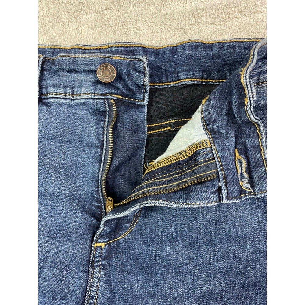 Talbots Jeans Womens 12 High Waist Straight Blue Denim Simply Flattering Stretch - Picture 5 of 14